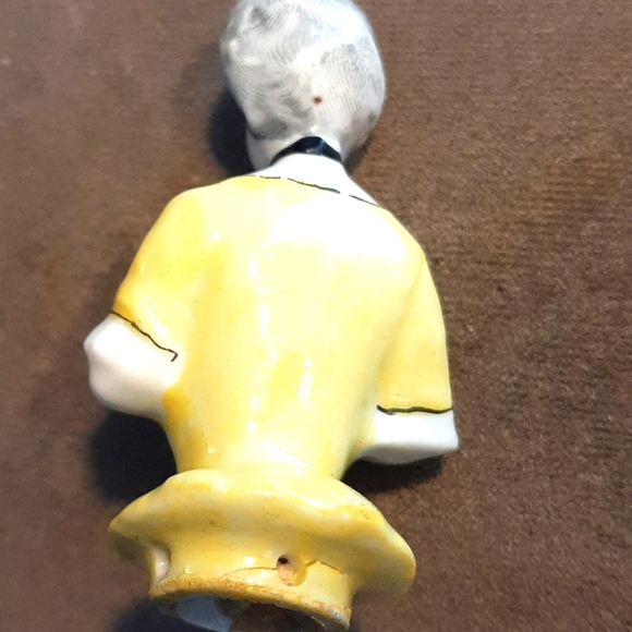 Antique German 1/2 doll for pin cushion - Picture 2 of 2